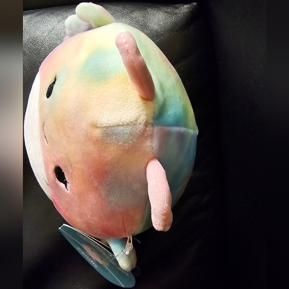 Squishmallow Candis the Shrimp Colorful Tie Dye Plush 5 Inch Toy New With Tags - Picture 9 of 11